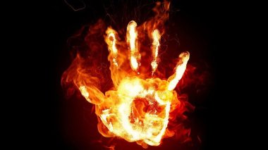 Hand-on-Fire-Wallpaper-For-Free